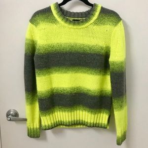 Kate Spade Saturday striped yellow & grey sweater